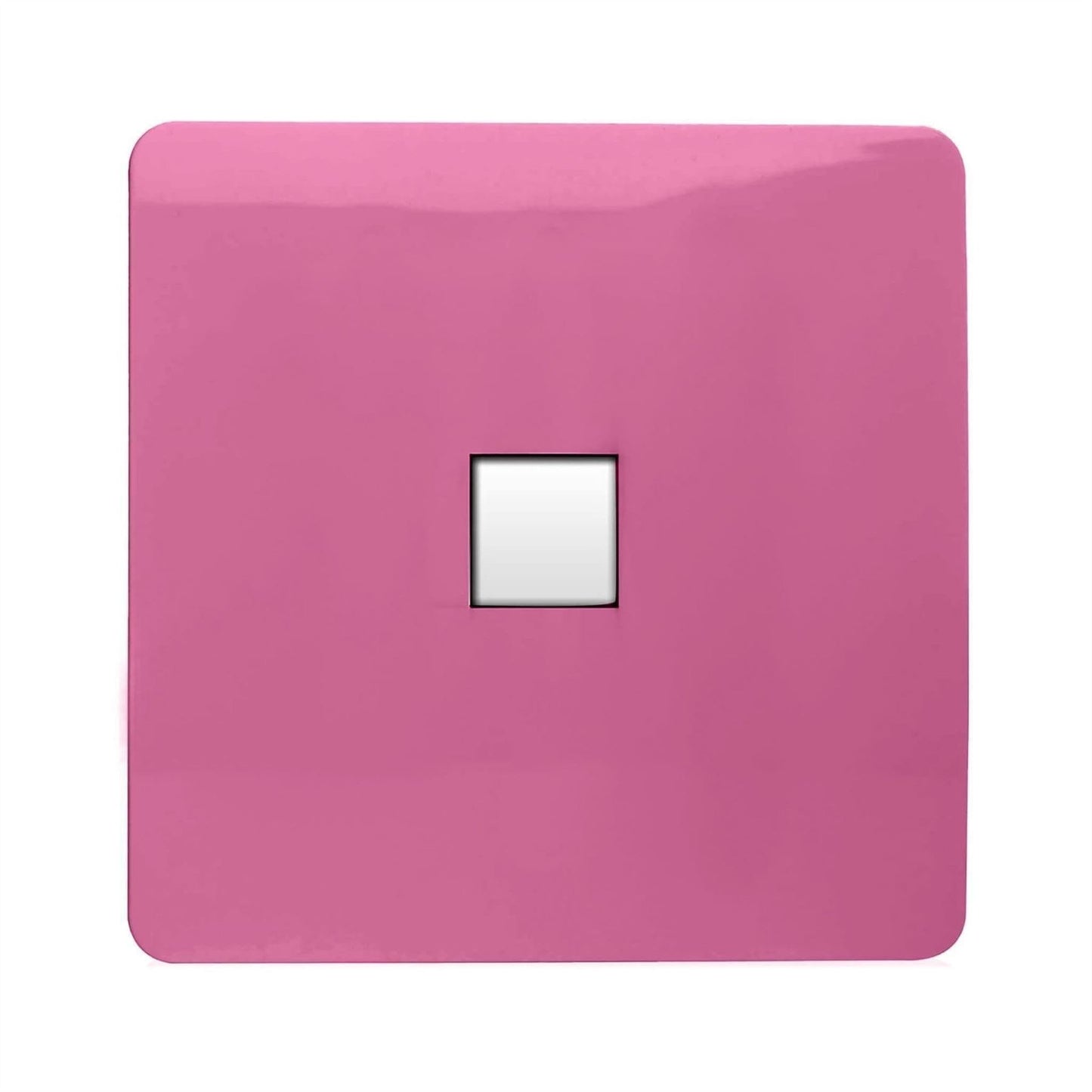 Trendi Switch 1 Gang RJ45 Cat 6 Modern Designer PC Ethernet Socketin Candy Pink