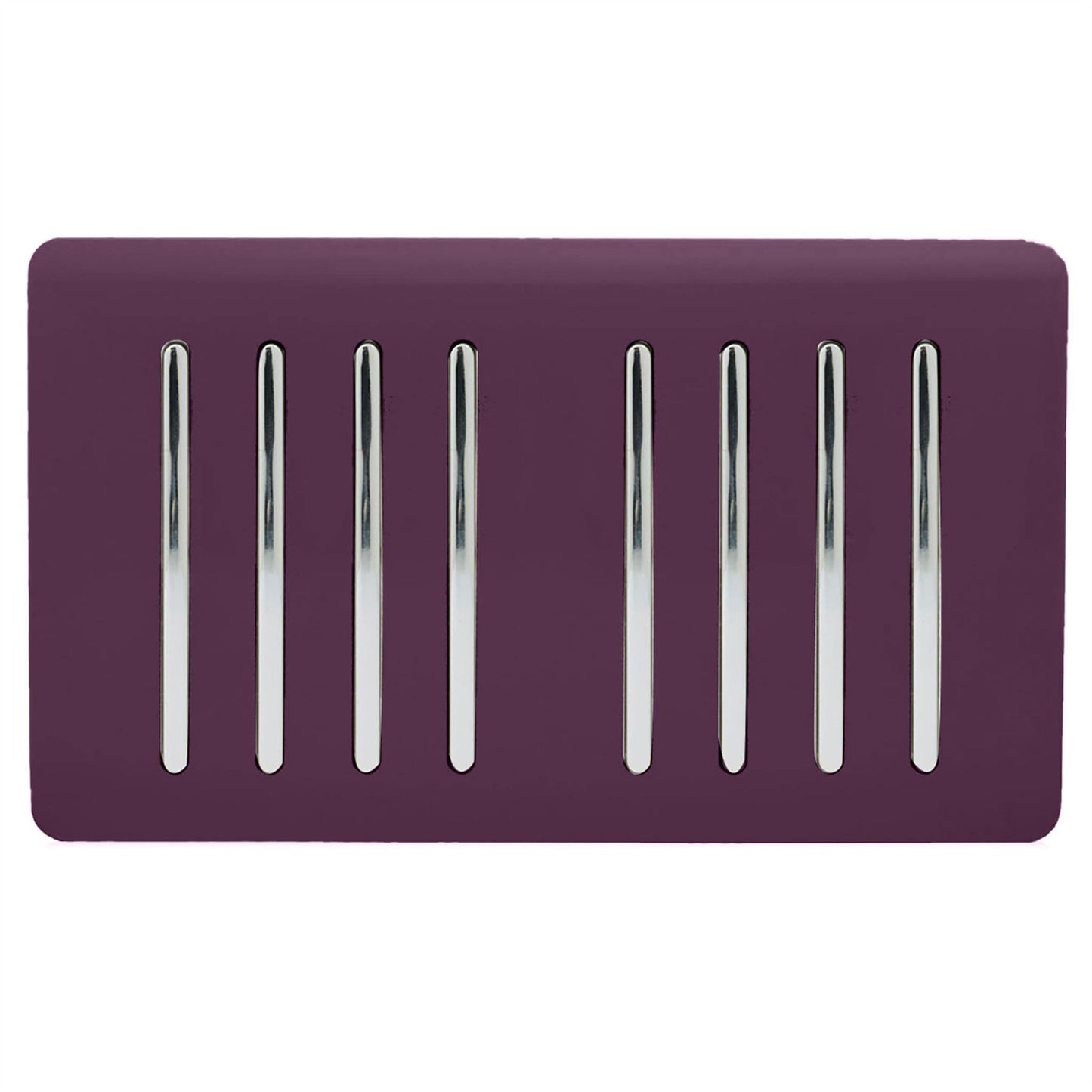 Trendi Switch 8 Gang 1 or 2 Way Light Switchin Plum Purple