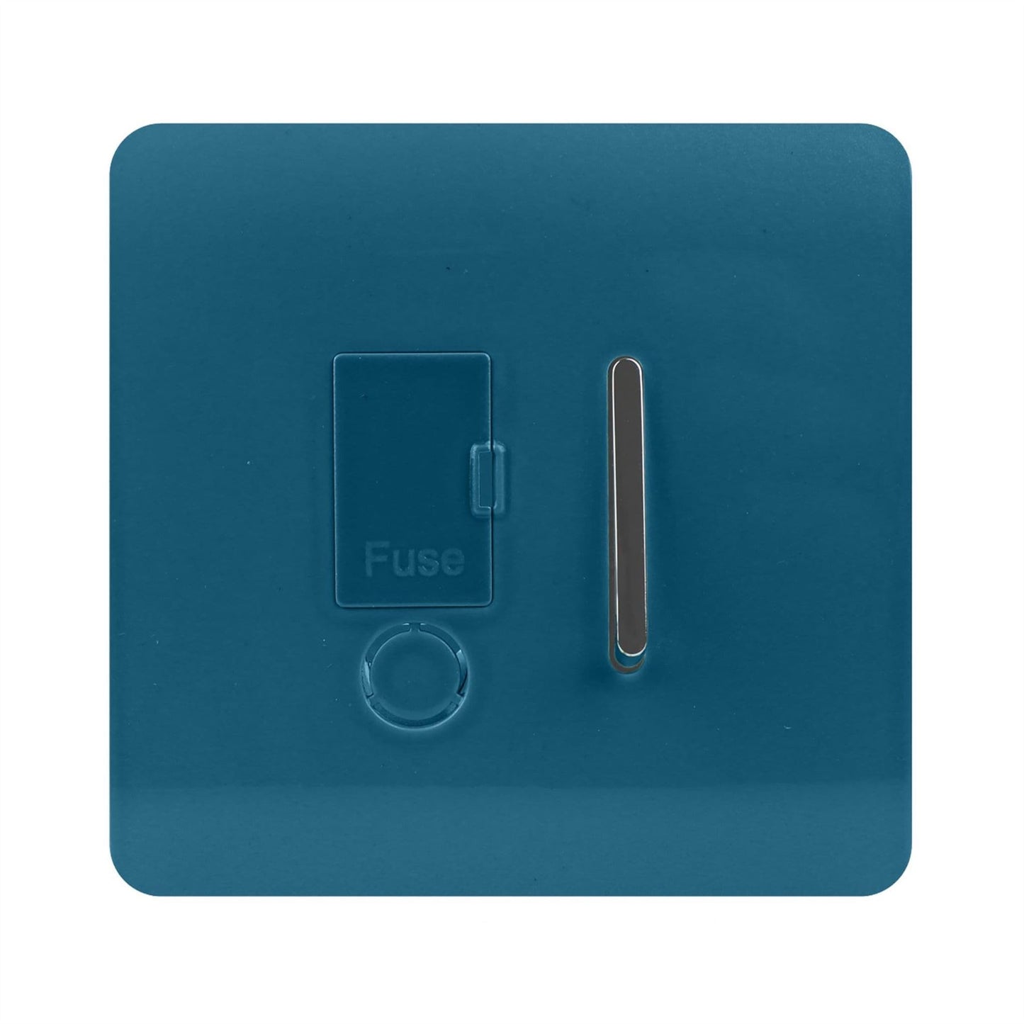 Trendi Switch 13 Amp Fused Spur with Flex Outletin Ocean Blue