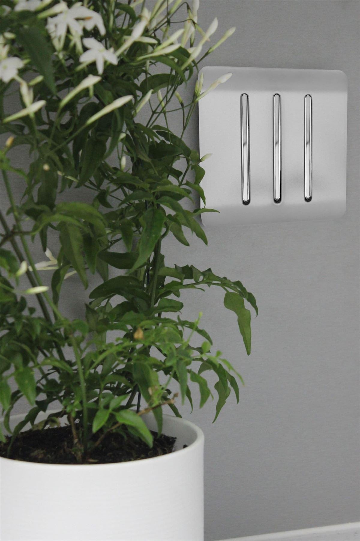 Trendi Switch 3 Gang 1 or 2 way Rocker Light Switch in Brushed Steel