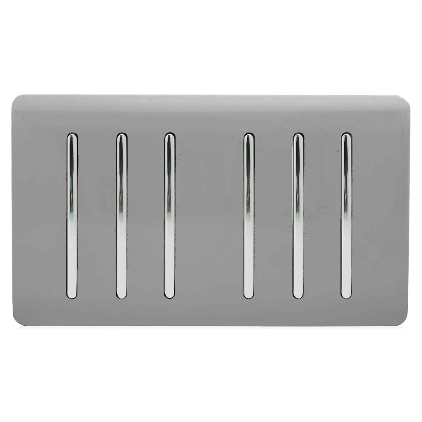 Trendi Switch 6 Gang 1 or 2 Way Light Switchin Light Grey