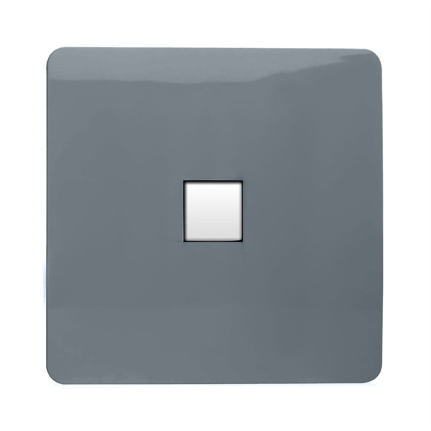 Trendi Switch 1 Gang RJ45 Cat 6 Modern Designer PC Ethernet Socketin Warm Grey