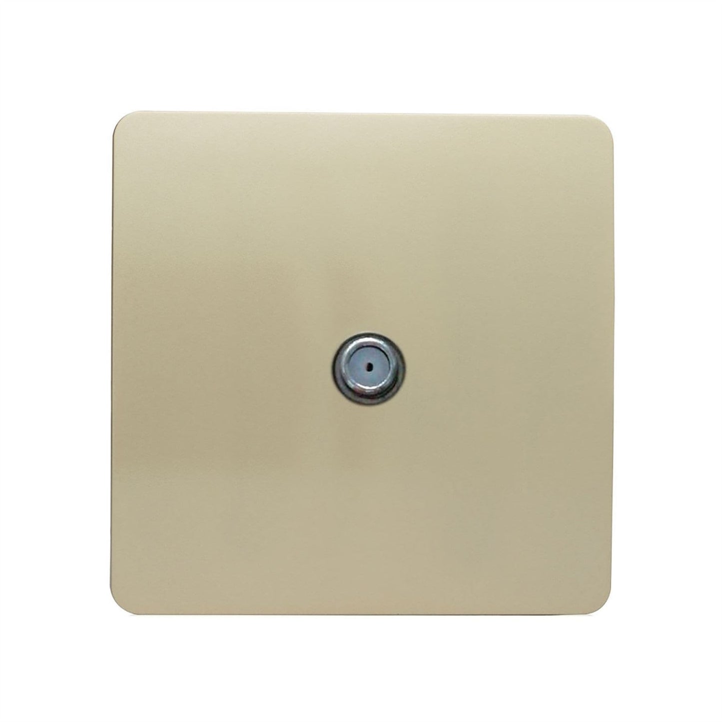 Trendi Switch 1 Gang Male F-Type Satellite Television Socketin Champagne Gold