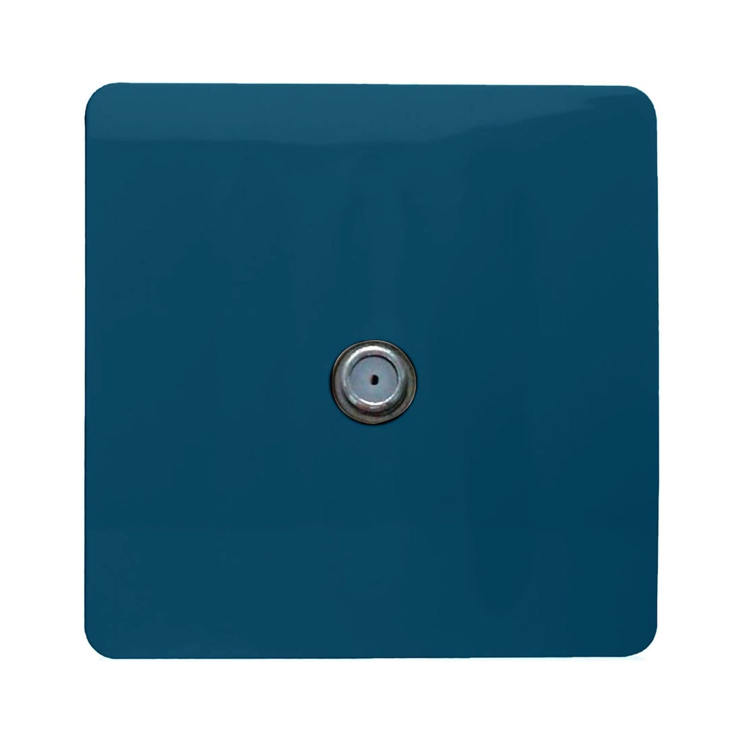 Trendi Switch 1 Gang Male F-Type Satellite Television Socketin Midnight Blue