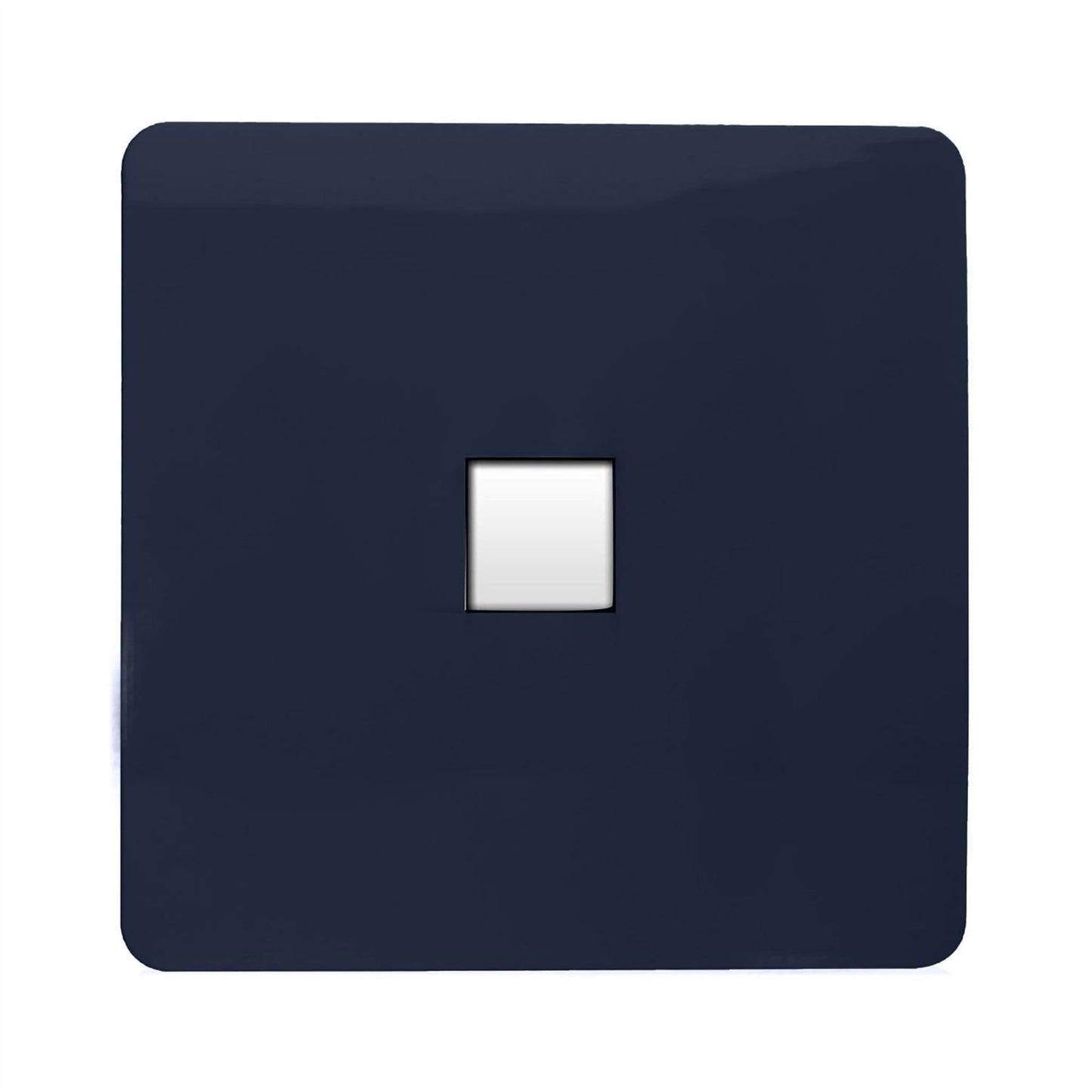 Trendi Switch 1 Gang RJ45 Cat 5e PC Ethernet Socketin Navy Blue