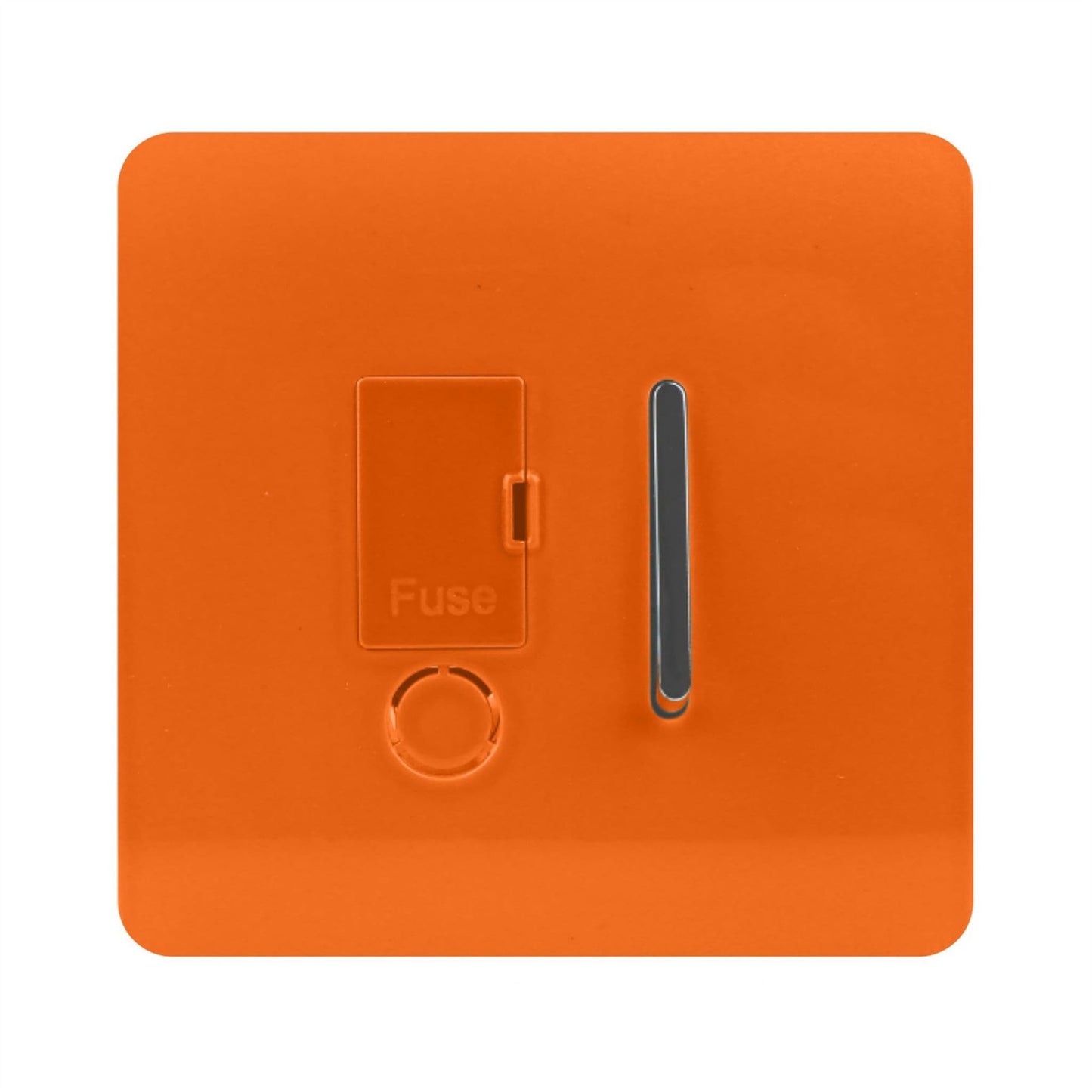 Trendi Switch 13 Amp Fused Spur with Flex Outletin Sunset Orange