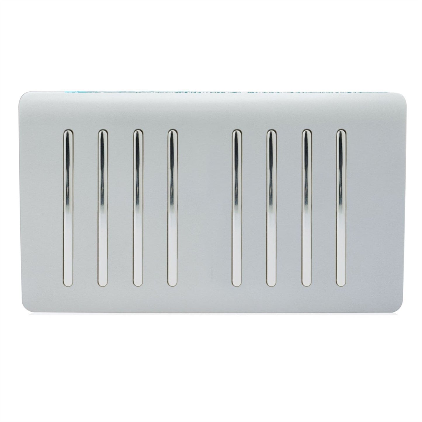 Trendi Switch 8 Gang 1 or 2 Way Light Switchin Platinum Silver