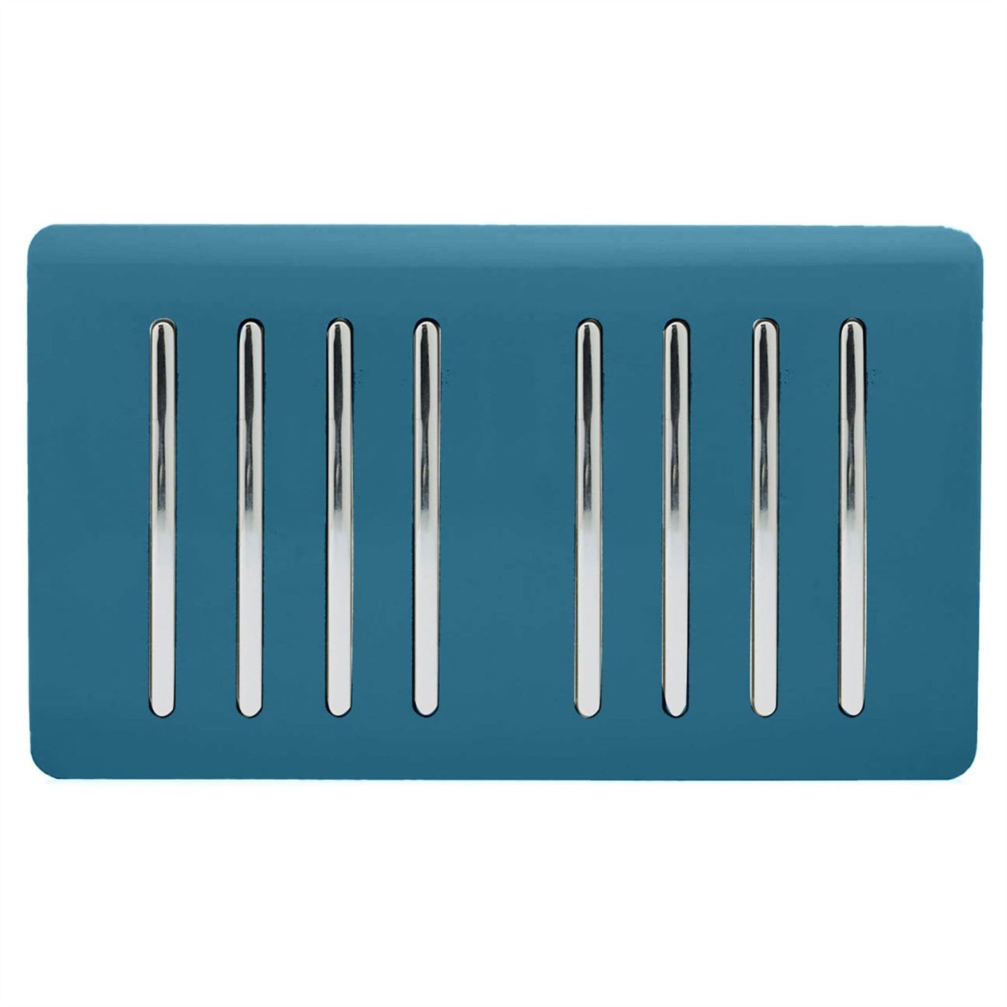 Trendi Switch 8 Gang 1 or 2 Way Light Switchin Ocean Blue