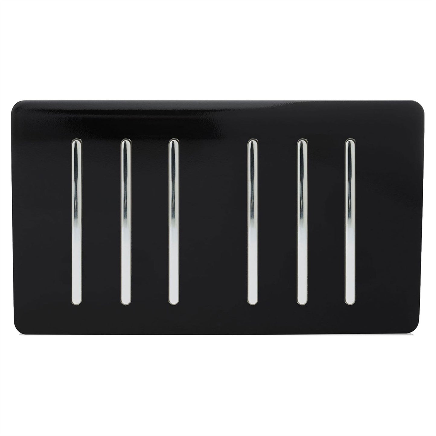 Trendi Switch 6 Gang 1 or 2 Way Light Switchin Piano Black