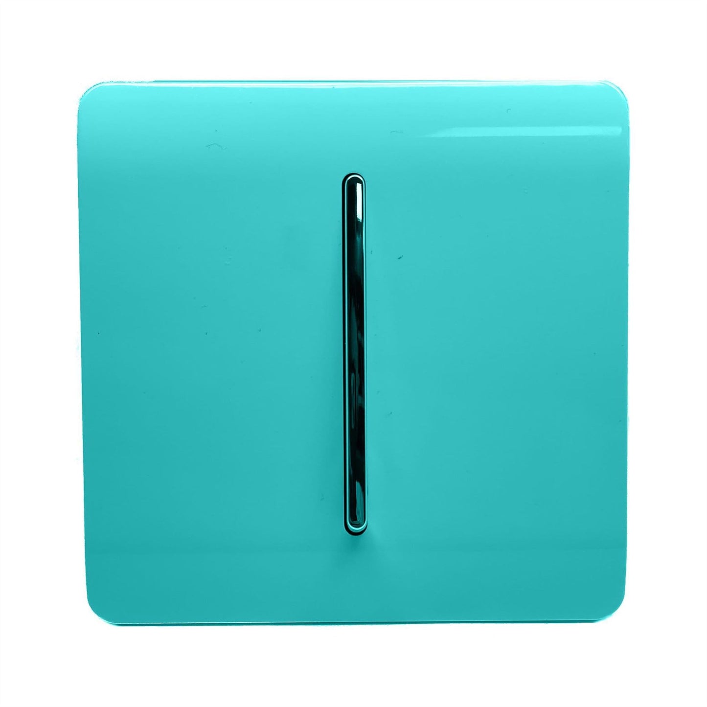 Trendi Switch 1 Gang 1 or 2 way Rocker Light Switchin Bright Teal