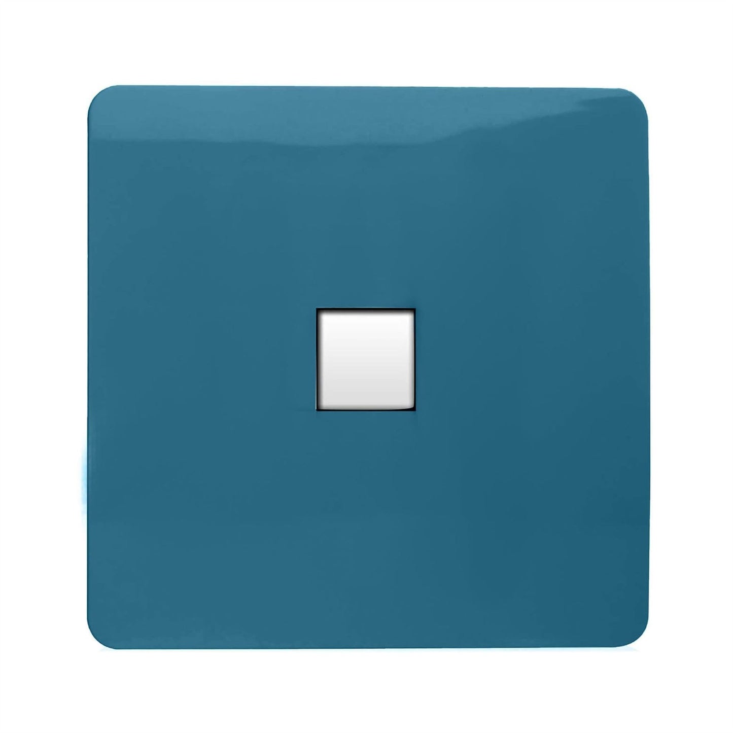 Trendi Switch 1 Gang RJ45 Cat 5e PC Ethernet Socketin Ocean Blue