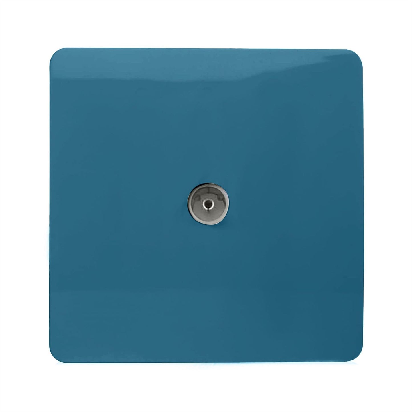 Trendi Switch 1 Gang Female Co-Axial Television Socketin Midnight Blue