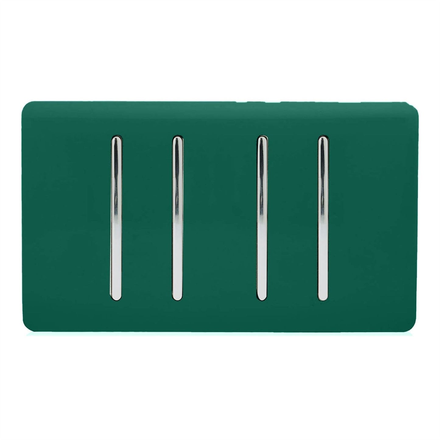 Trendi Switch 4 Gang Light Switch (3x 1 or 2 Way & 1 x Intermediate)in Dark Forest Green