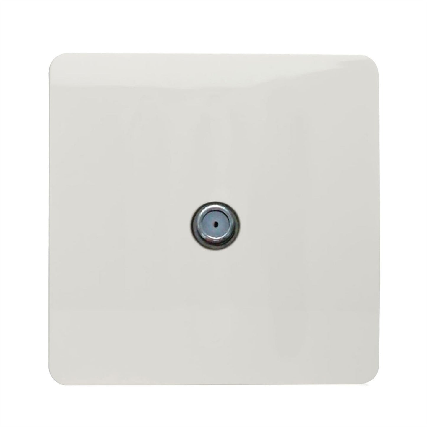 Trendi Switch 1 Gang Male F-Type Satellite Television Socketin Ice White