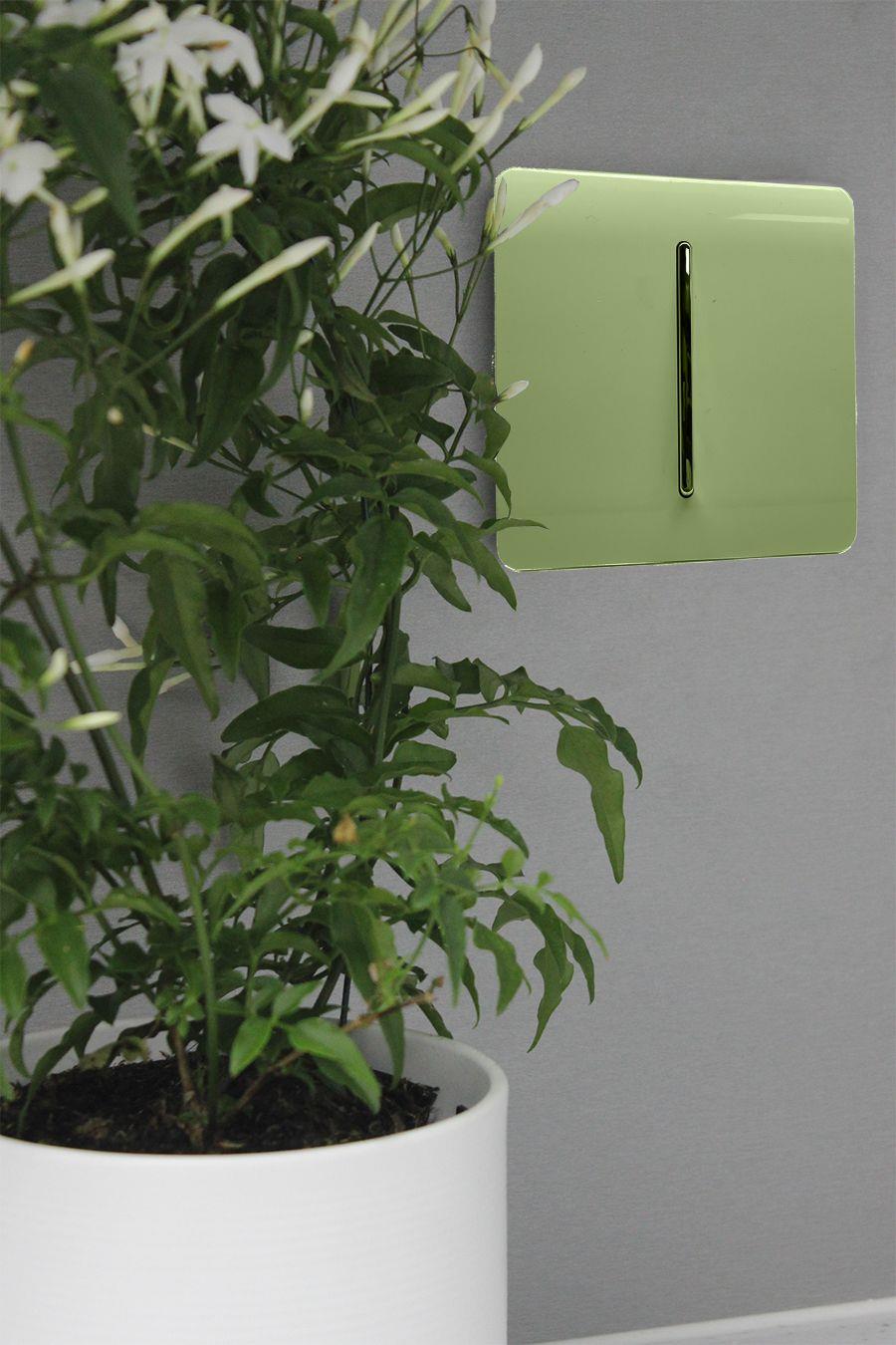 Trendi Switch 1 Gang 1 or 2 way Rocker Light Switchin Moss Green