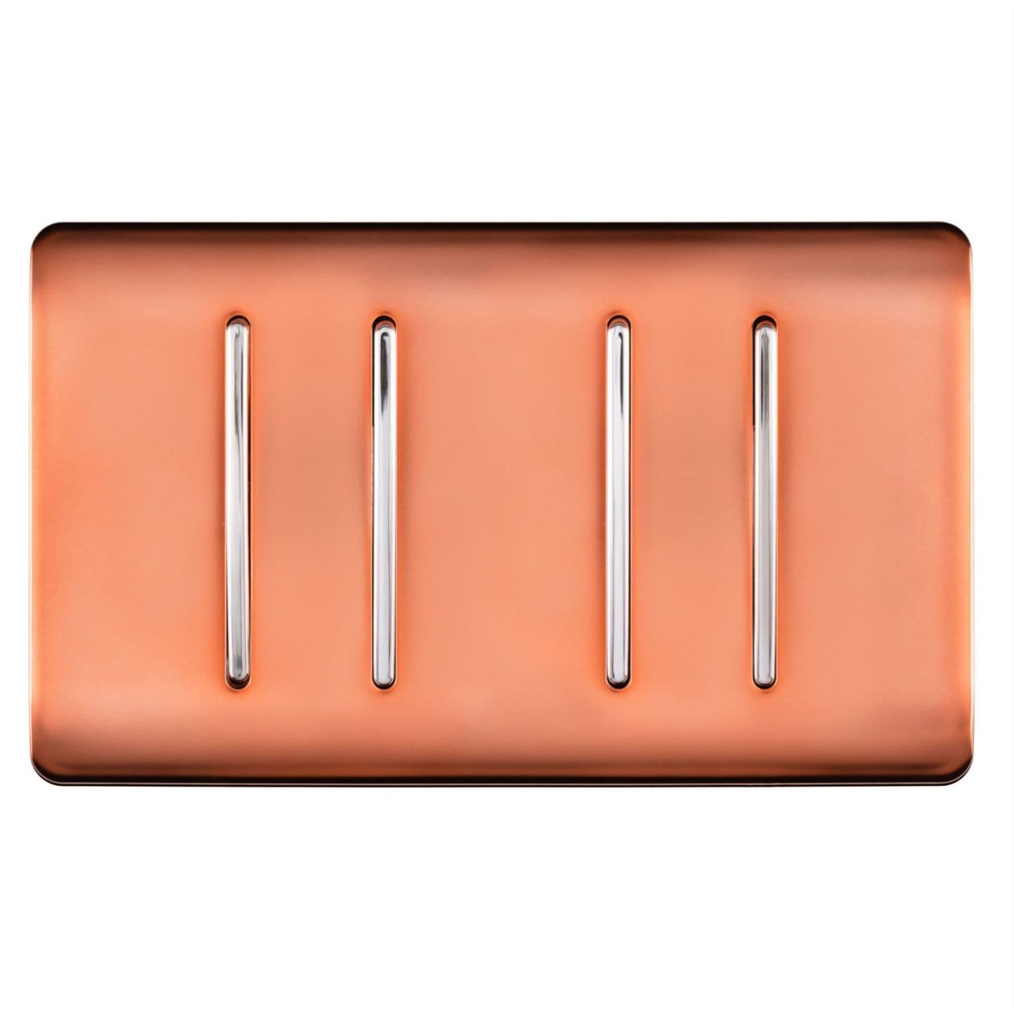Trendi Switch 4 Gang Light Switch (3x 1 or 2 Way & 1 x Intermediate)in Copper