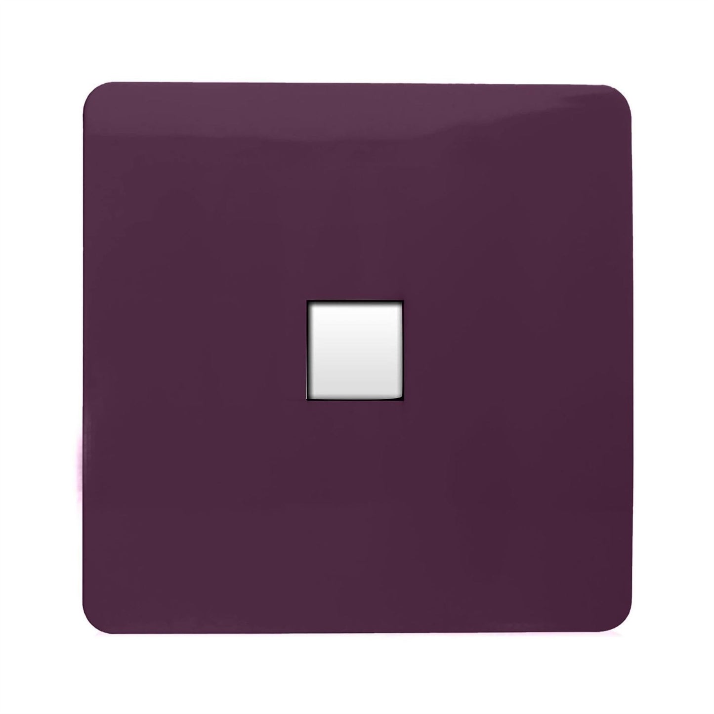 Trendi Switch 1 Gang RJ45 Cat 5e PC Ethernet Socketin Plum Purple