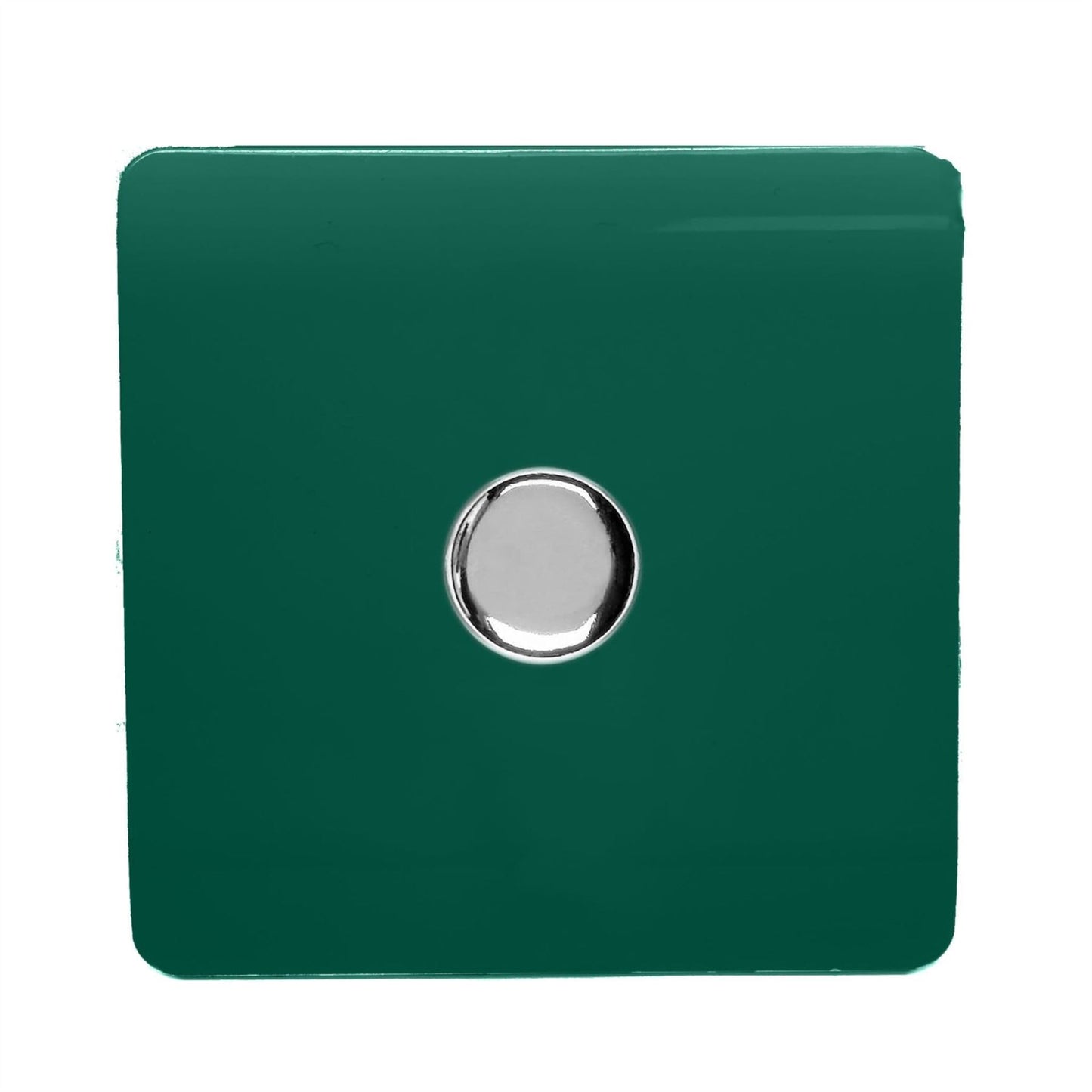 Trendi Switch 1 Gang 1 or 2 way 150w Rotary LED Dimmer Light Switchin Dark Forest Green
