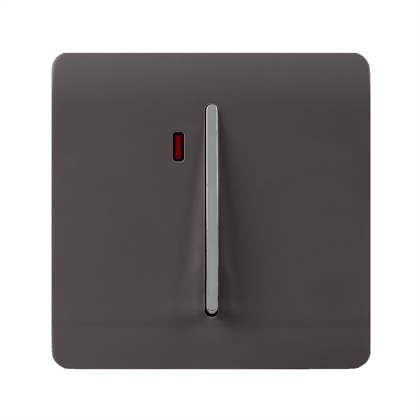 Trendi Switch 1 Gang 45 Amp Cooker Switch with Neonin Dark Mocha Brown
