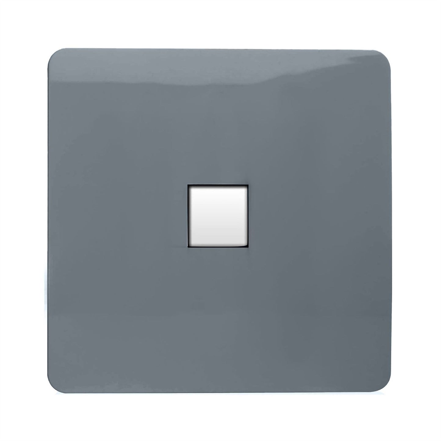 Trendi Switch 1 Gang Cat 3 Telephone Slave Socketin Warm Grey