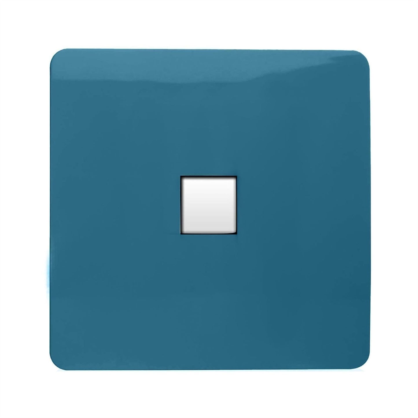 Trendi Switch 1 Gang RJ45 Cat 6 Modern Designer PC Ethernet Socketin Ocean Blue