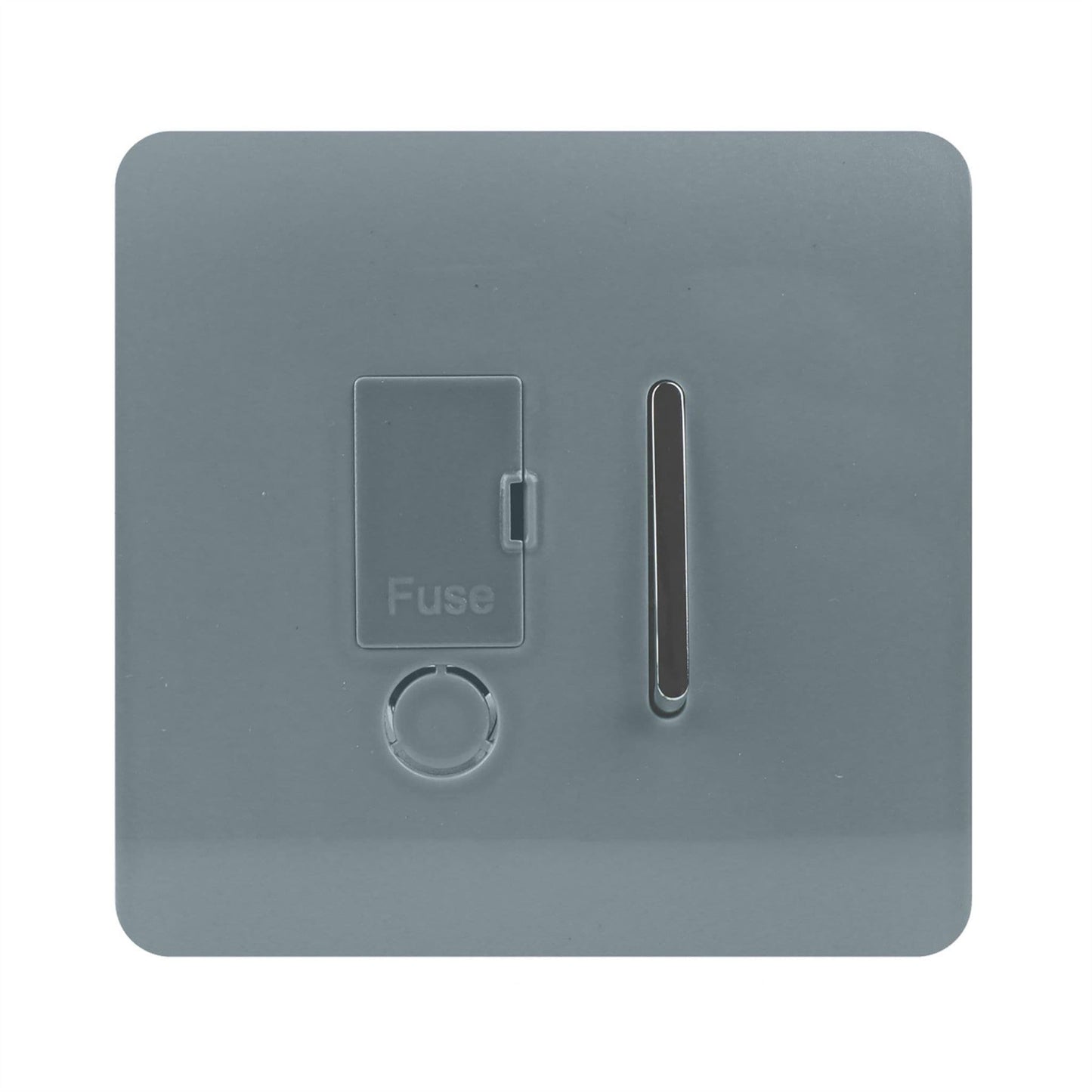 Trendi Switch 13 Amp Fused Spur with Flex Outletin Cool Grey