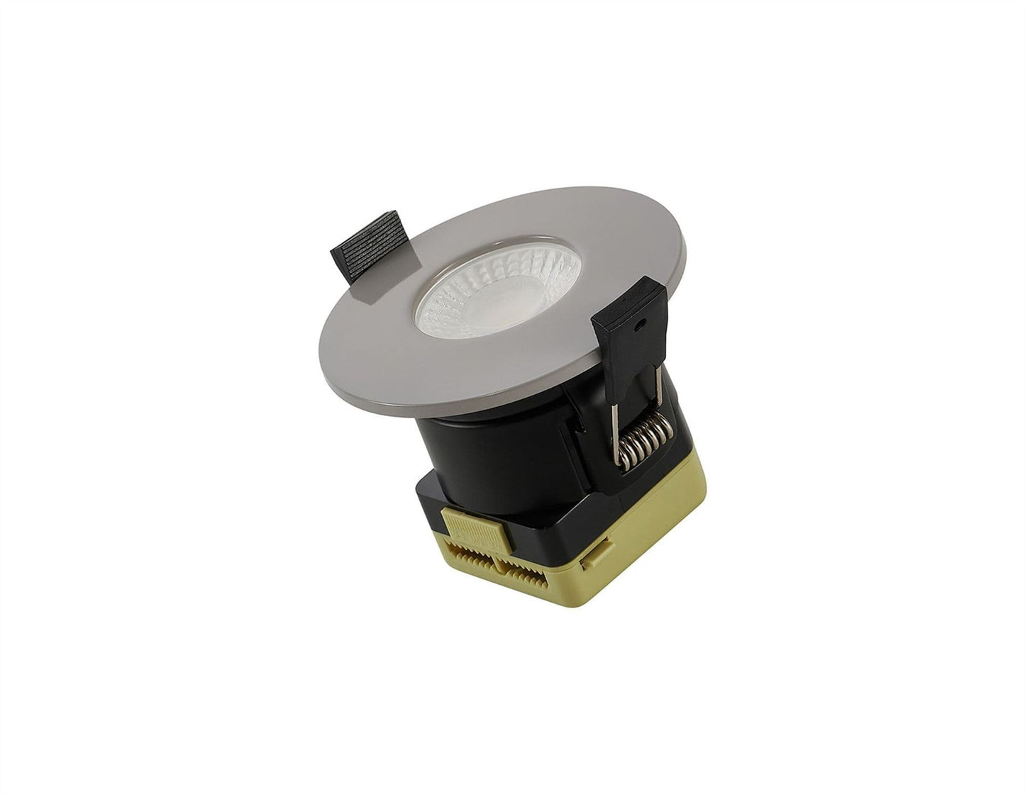 Trendi Switch Dimmable IP65 CCT LED Fire Rated Downlight in Light Grey