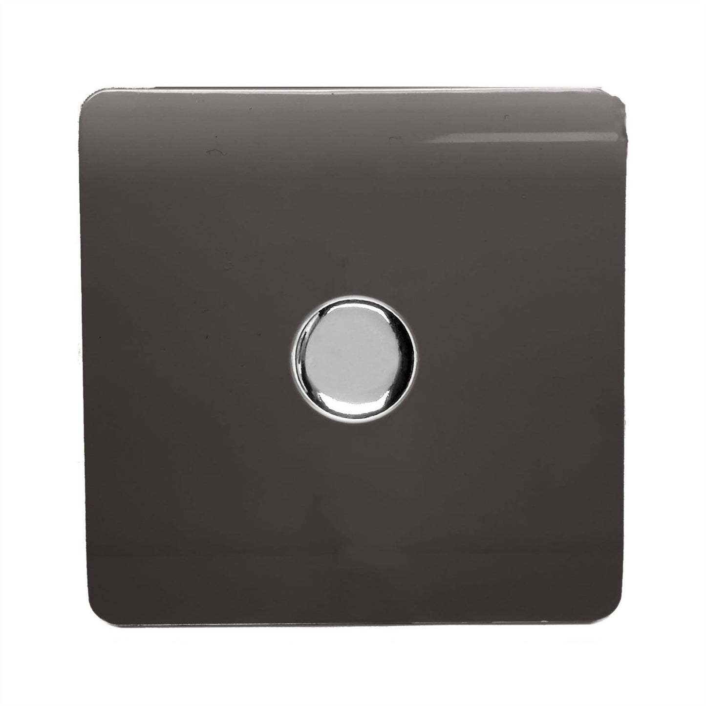 Trendi Switch 1 Gang 1 or 2 way 150w Rotary LED Dimmer Light Switchin Dark Mocha Brown