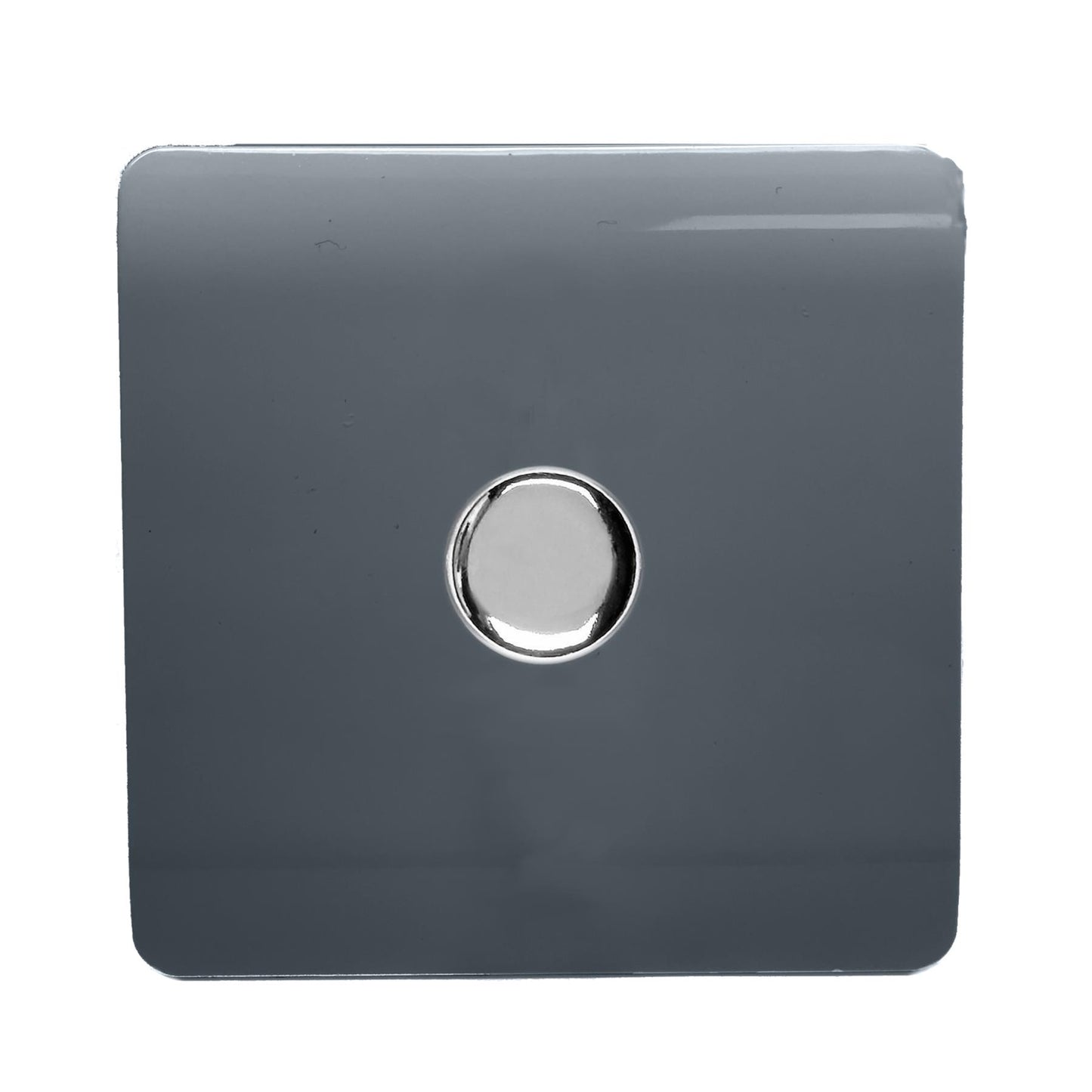 Trendi 1 Gang 2 Way 150w LED Dimmer Screwless 10 Amp Wall Light Switch in Warm Grey - ART-LDM150WWG