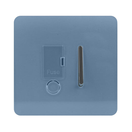 Trendi Switch 13 Amp Fused Spur with Flex Outletin Sky Blue