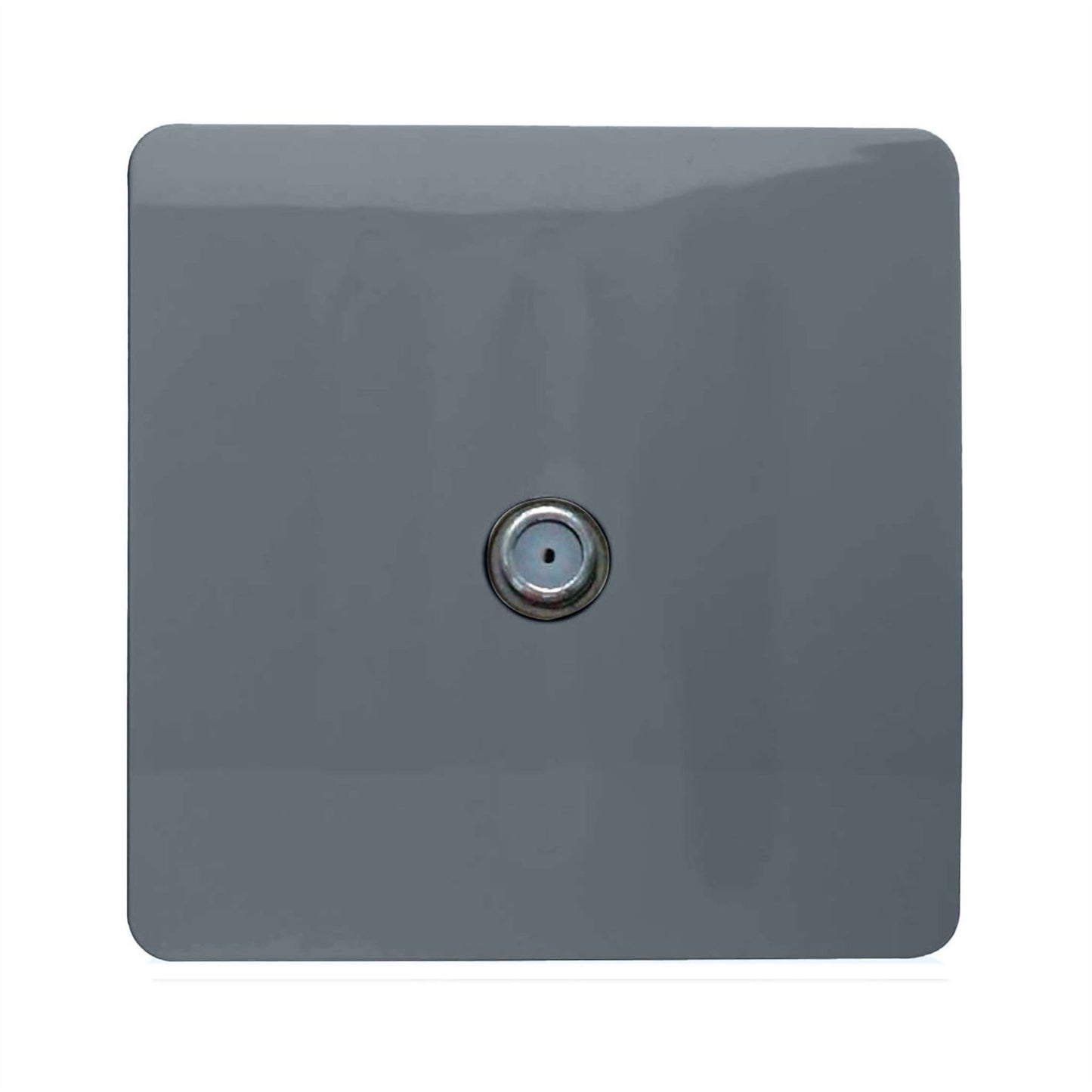 Trendi Switch 1 Gang Male F-Type Satellite Television Socketin Warm Grey