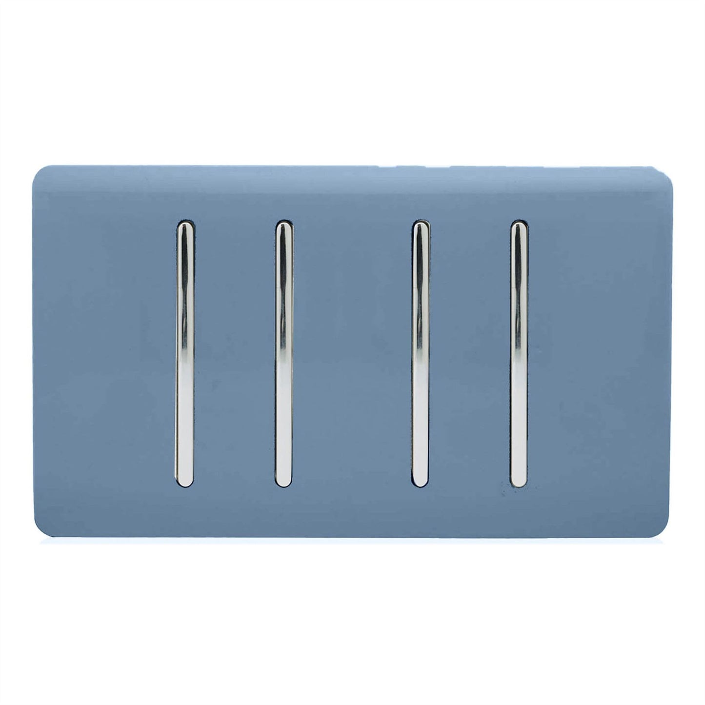 Trendi Switch 4 Gang 1 or 2 Way Light Switchin Sky Blue