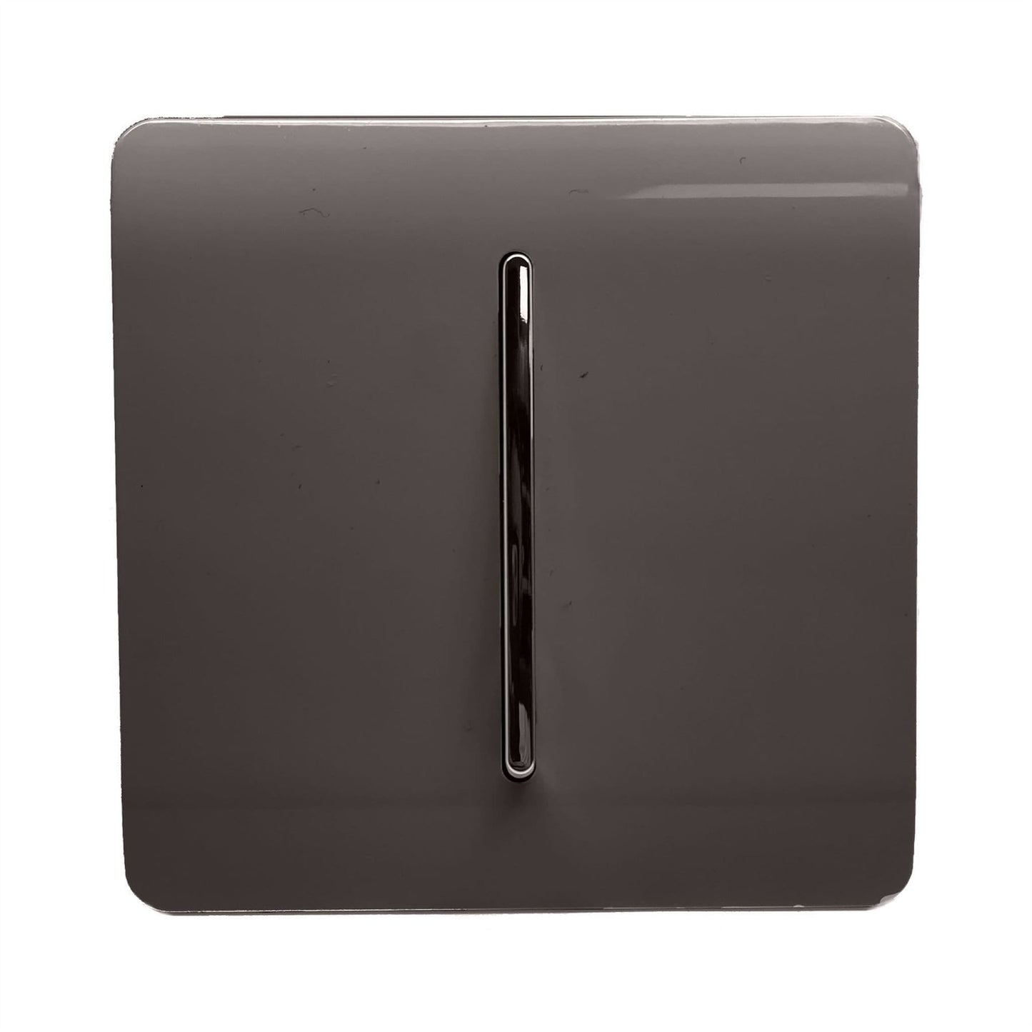 Trendi Switch 1 Gang Intermediate Rocker Light Switchin Dark Mocha Brown