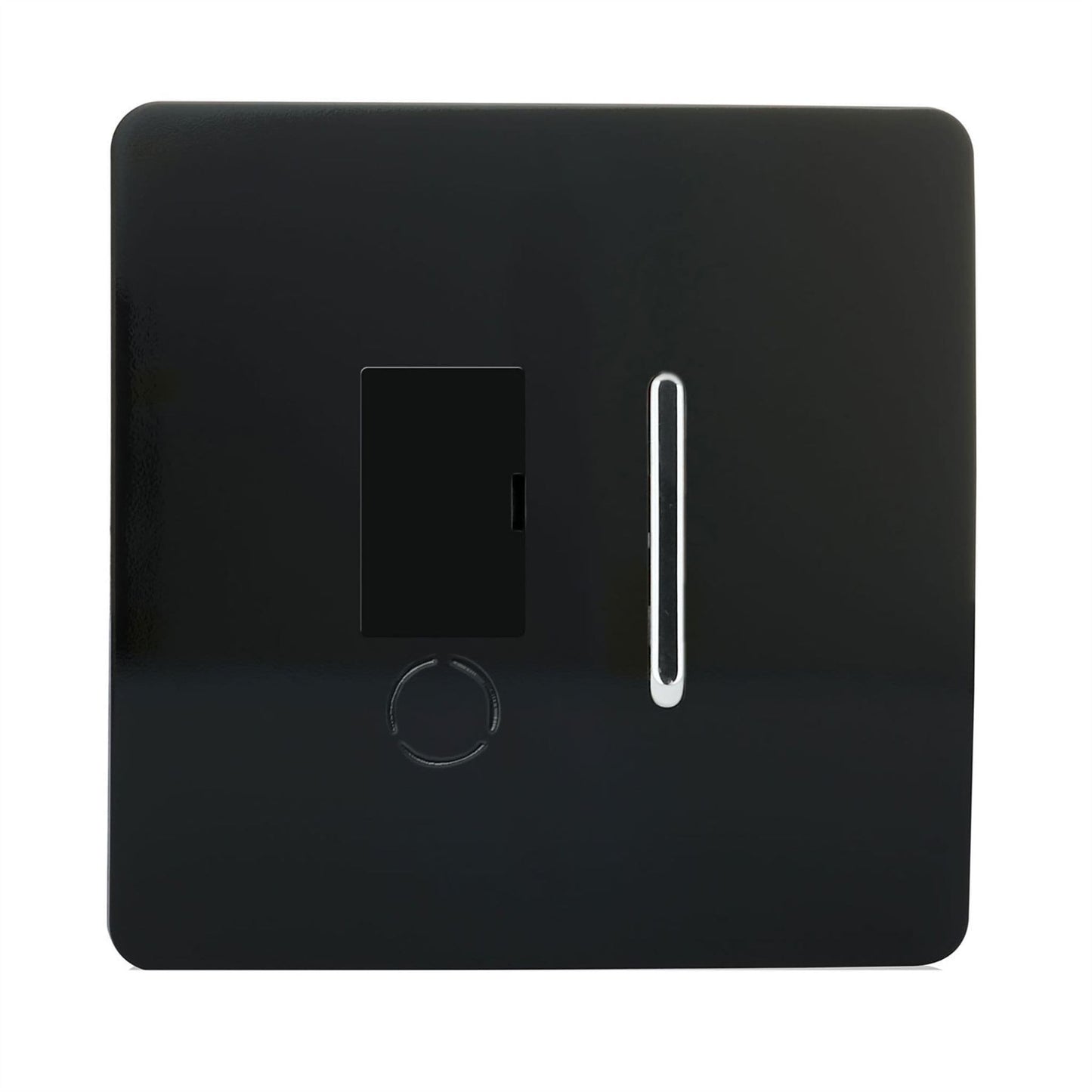 Trendi Switch 13 Amp Fused Spur with Flex Outletin Piano Black