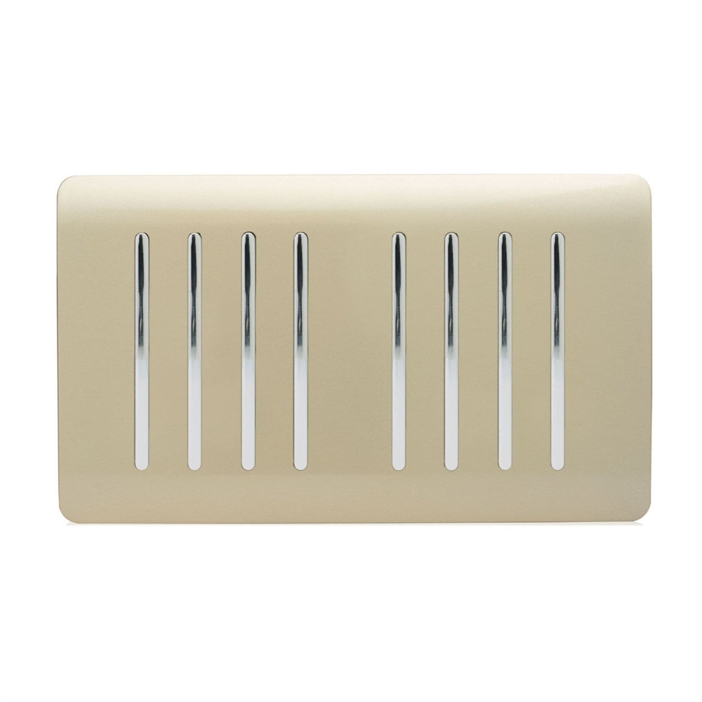 Trendi Switch 8 Gang 1 or 2 Way Light Switchin Champagne Gold