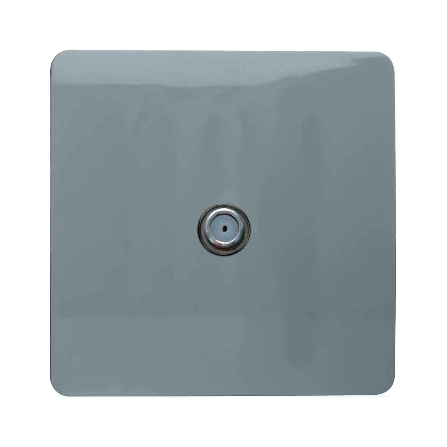 Trendi Switch 1 Gang Male F-Type Satellite Television Socketin Cool Grey