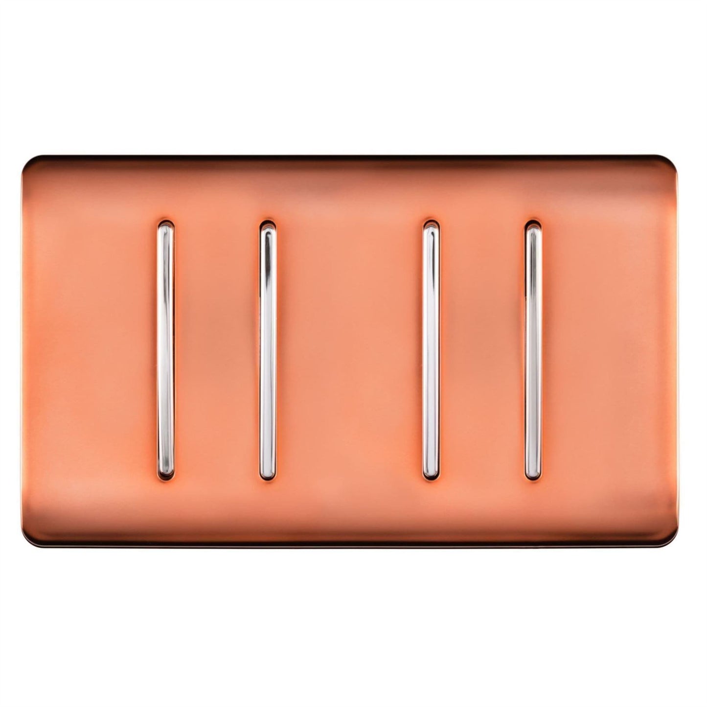 Trendi Switch 4 Gang Light Switch (2x 1 or 2 Way & 2 x Intermediate)in Copper