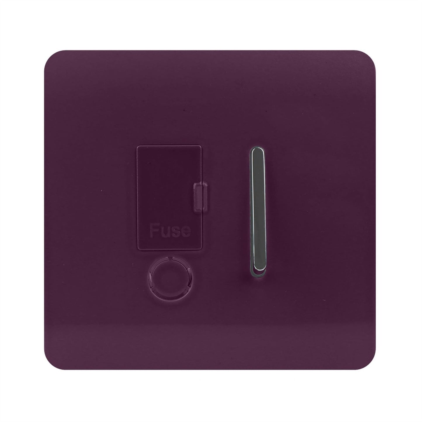Trendi Switch 13 Amp Fused Spur with Flex Outletin Plum Purple