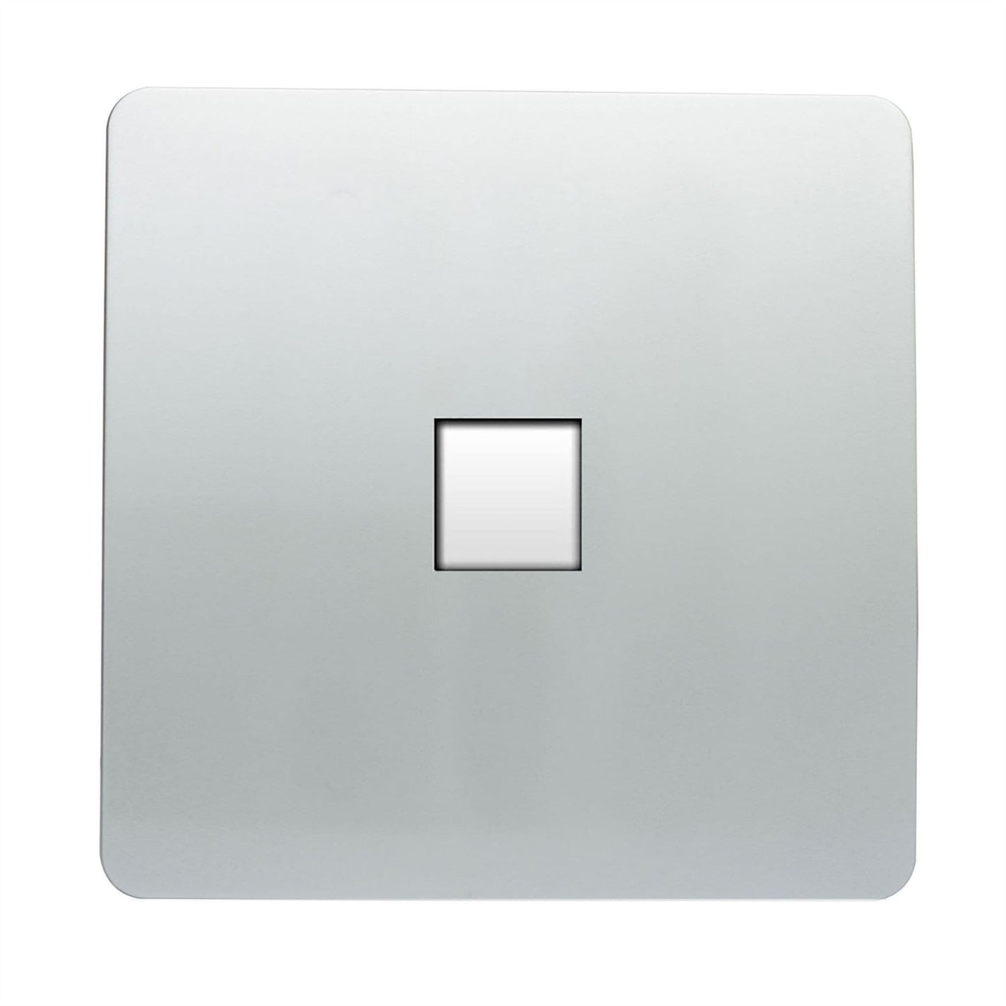 Trendi Switch 1 Gang Cat 3 Telephone Slave Socketin Platinum Silver