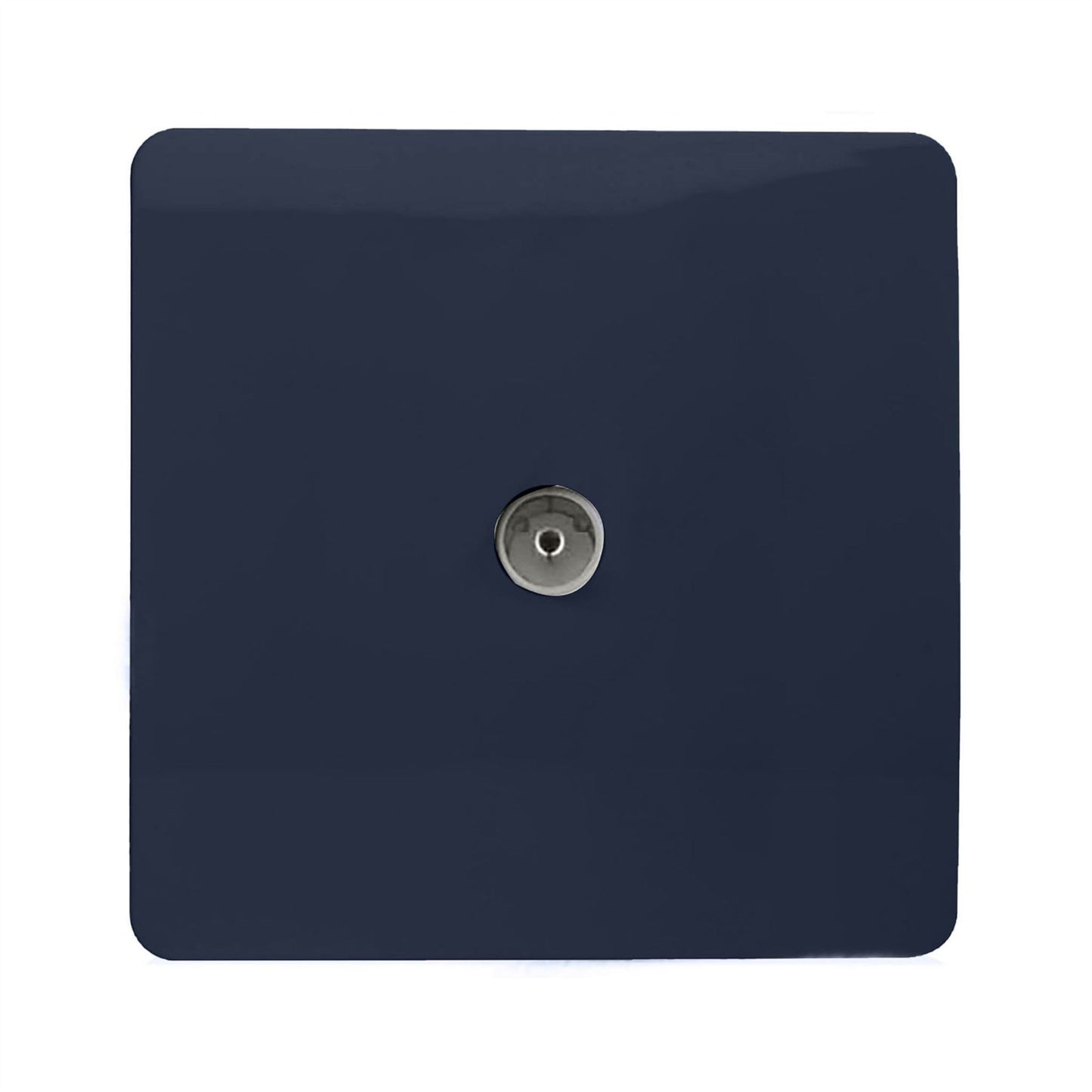 Trendi Switch 1 Gang Female Co-Axial Television Socketin Navy Blue