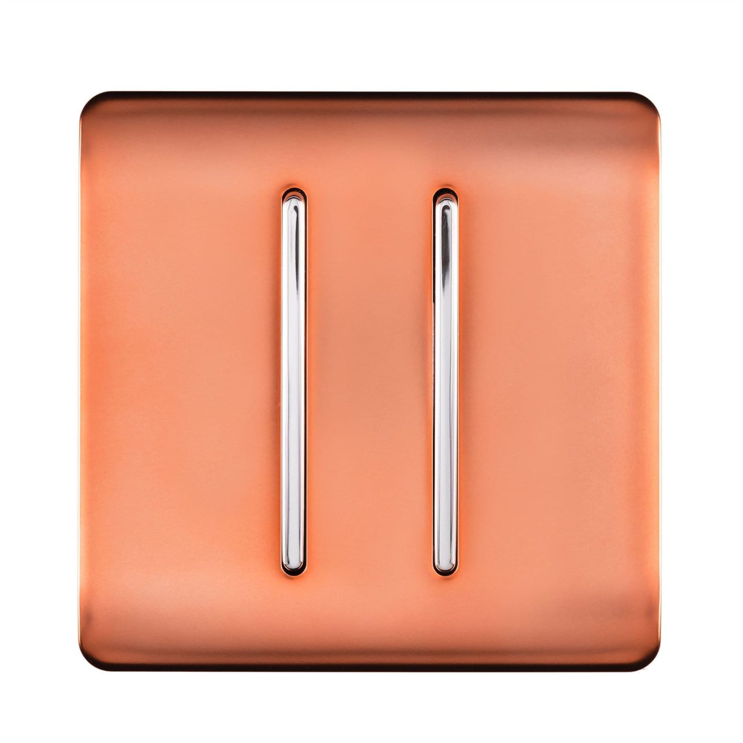 Trendi Switch 2 Gang 1 or 2 way Rocker Light Switchin Copper