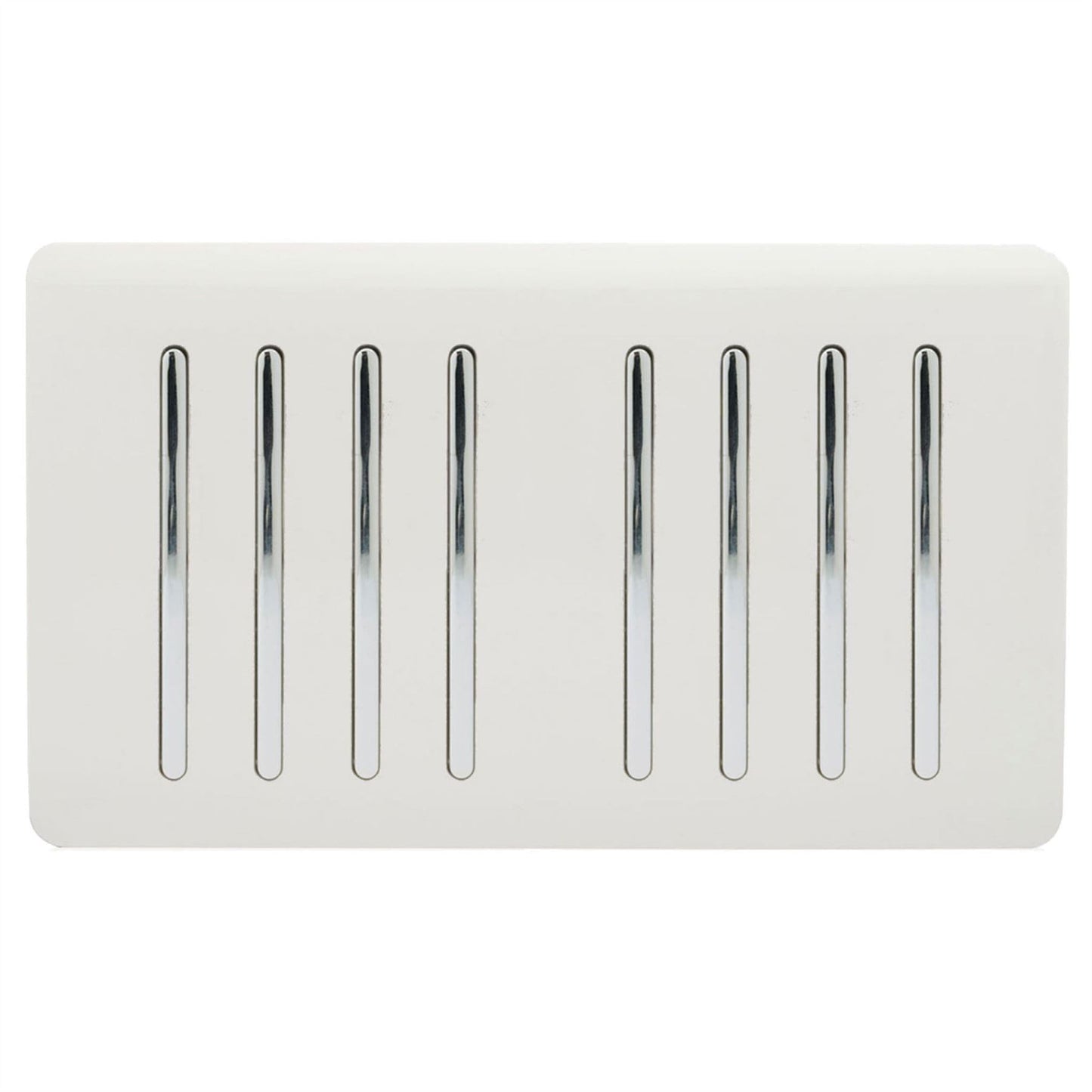 Trendi Switch 8 Gang 1 or 2 Way Light Switchin Ice White