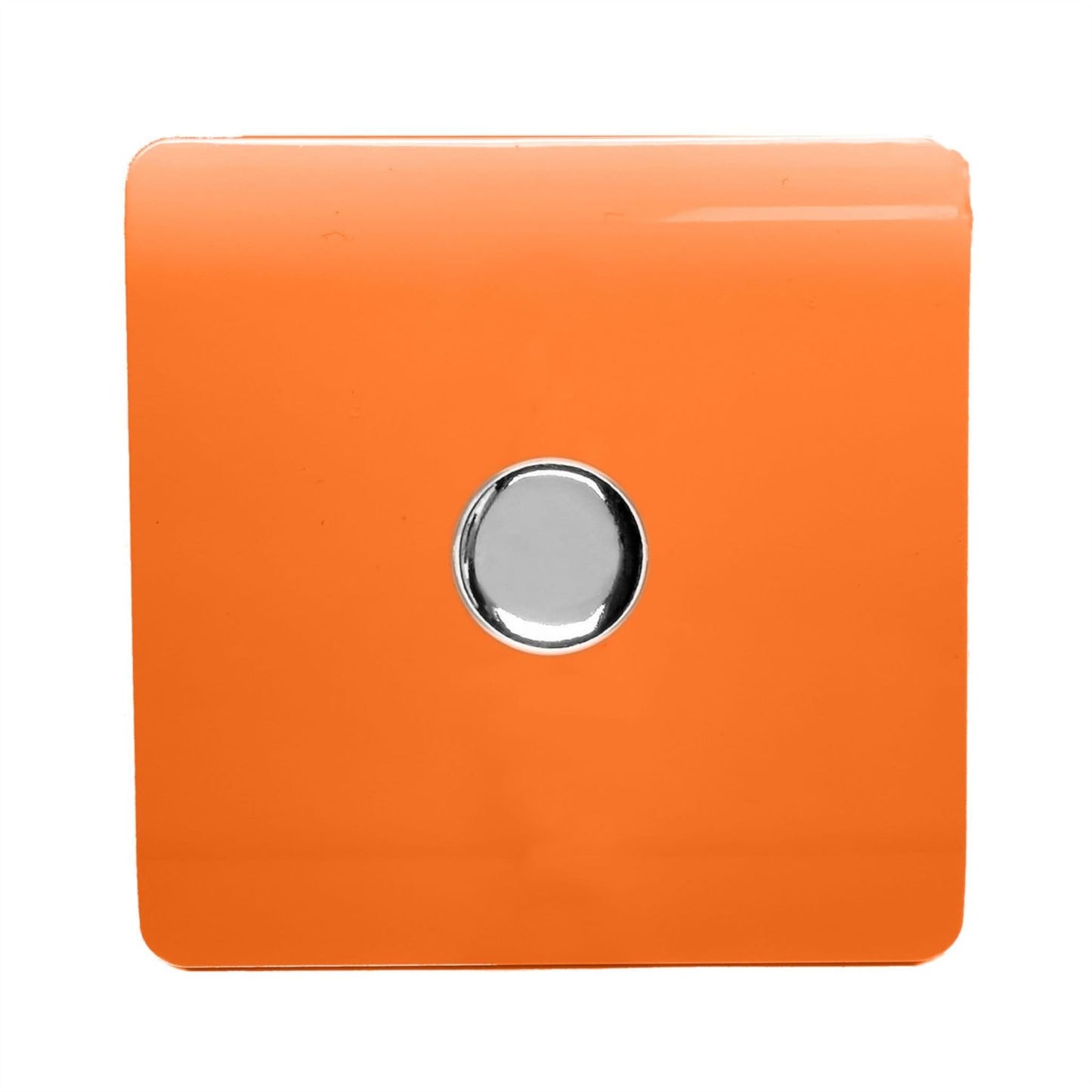 Trendi Switch 1 Gang 1 or 2 way 150w Rotary LED Dimmer Light Switchin Sunset Orange