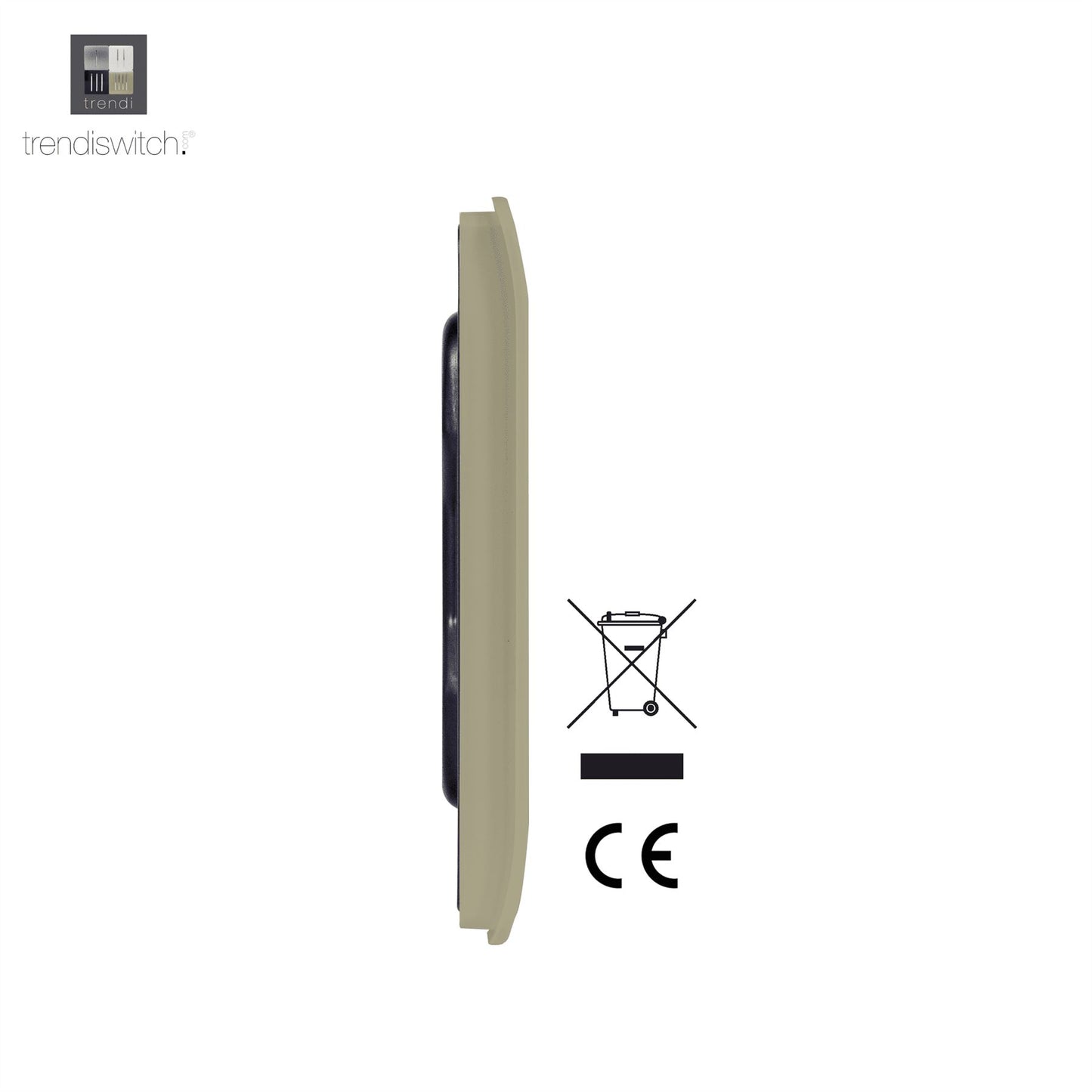 Trendi Switch Single Blanking Platein Champagne Gold