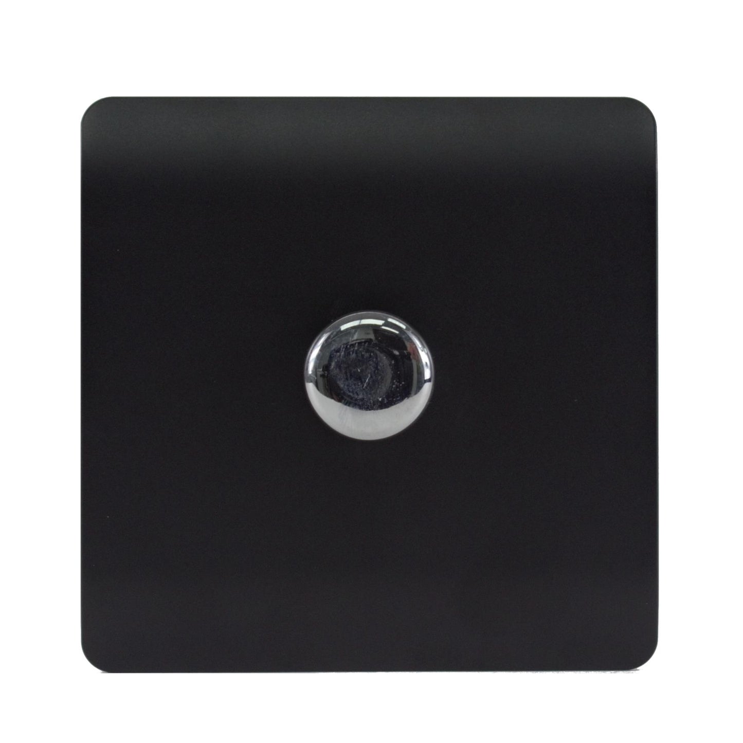 Trendi 1 Gang 2 Way 150w LED Dimmer Screwless 10 Amp Wall Light Switch in Matt Black - ART-LDM150WMBK