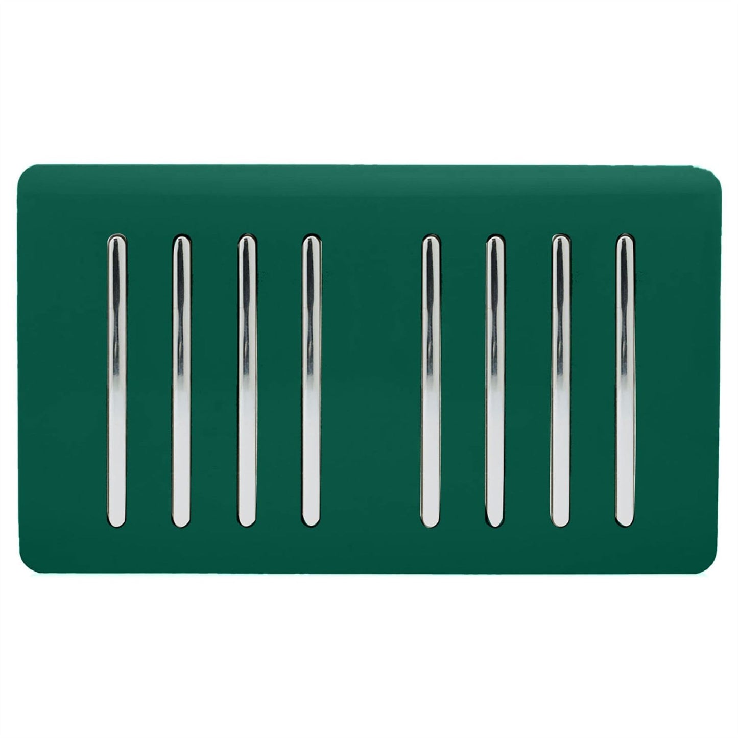 Trendi Switch 8 Gang 1 or 2 Way Light Switchin Dark Forest Green