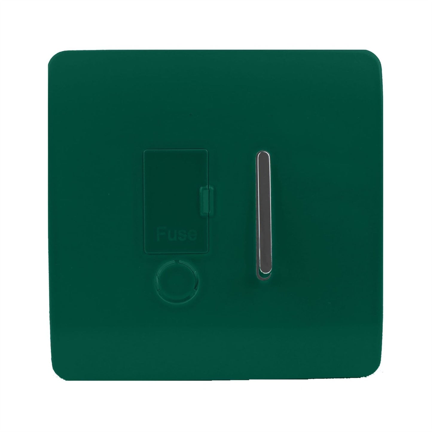 Trendi Switch 13 Amp Fused Spur with Flex Outletin Dark Forest Green