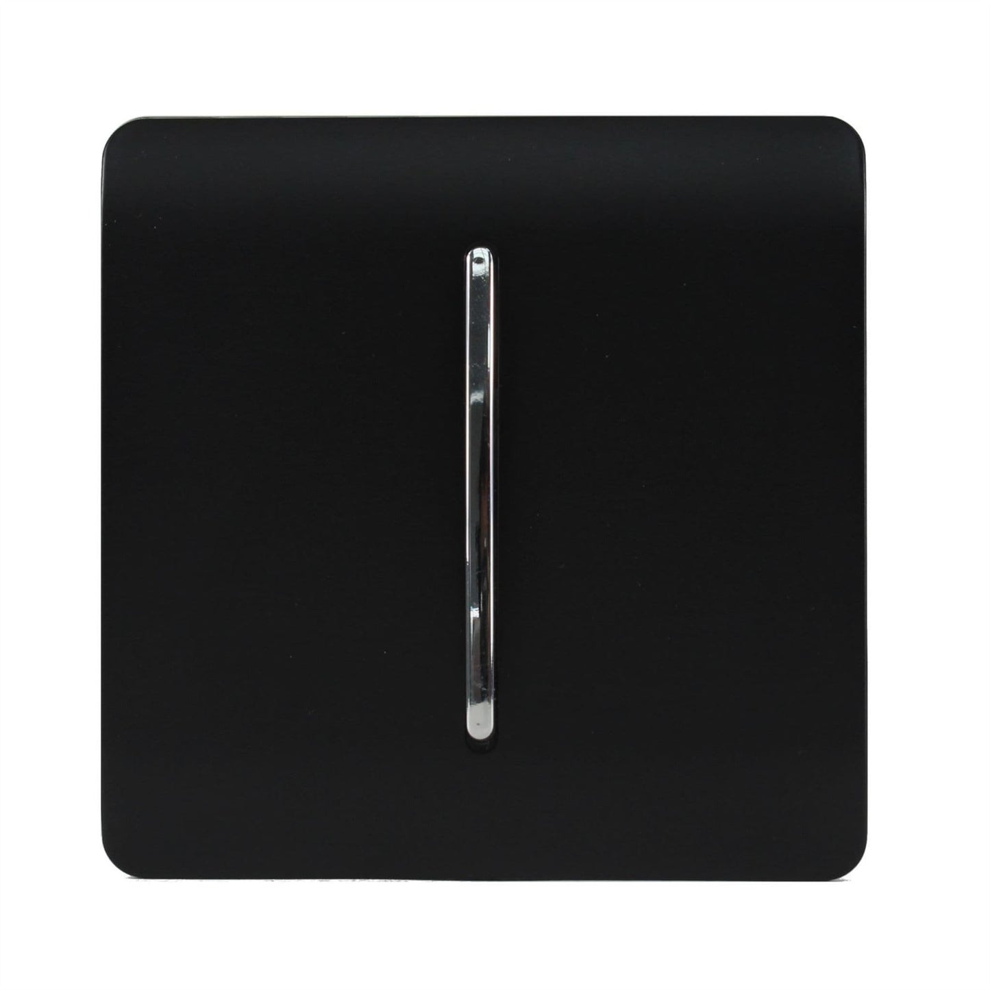 Trendi Switch 1 Gang Intermediate Rocker Light Switchin Matt Black