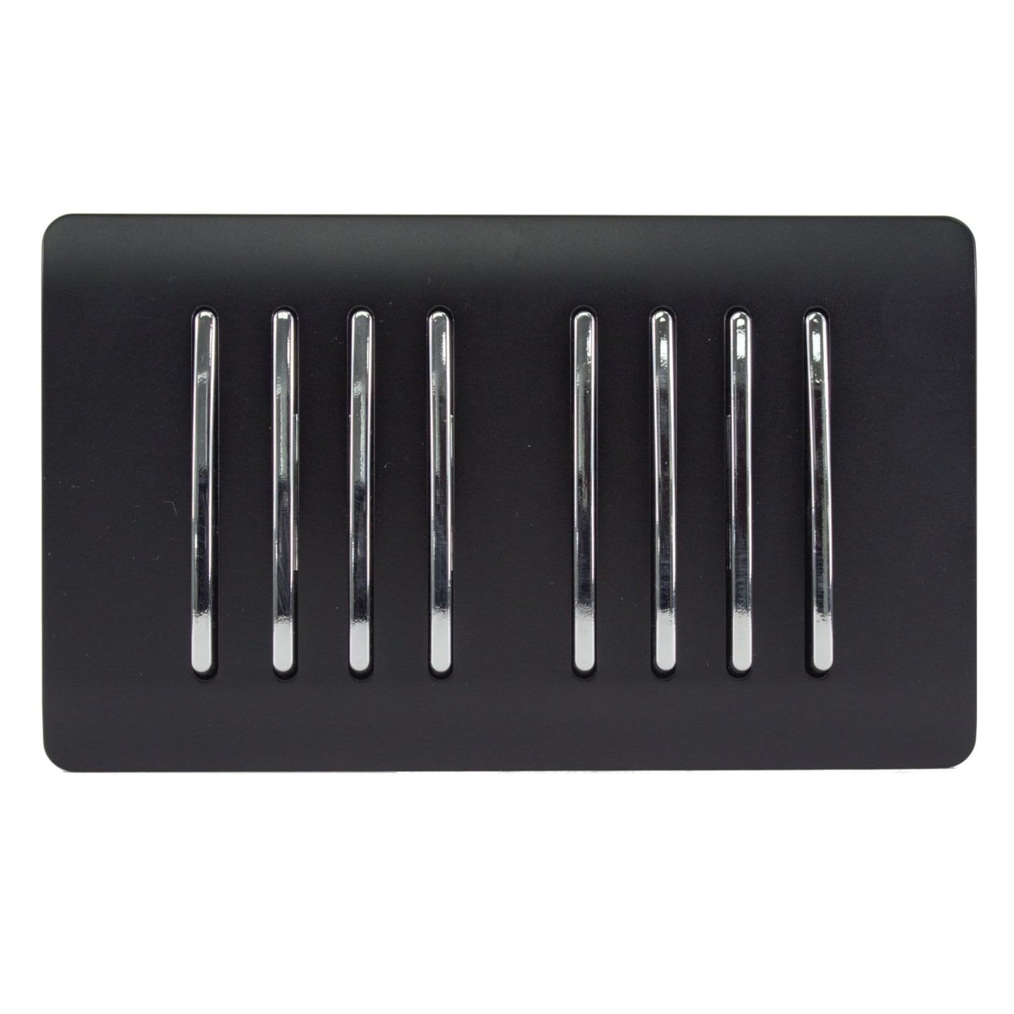 Trendi Switch 8 Gang 1 or 2 Way Light Switchin Matt Black