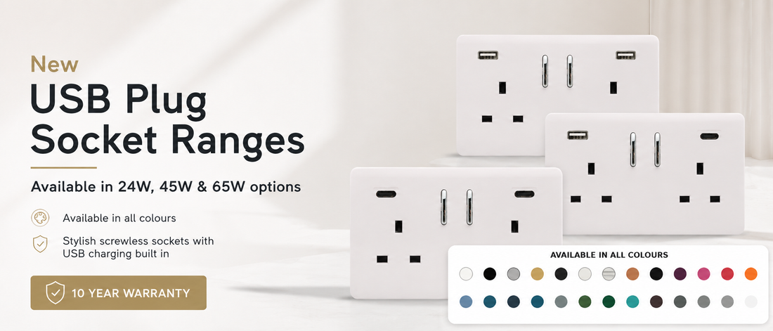 A Guide to Trendi Switch USB Plug Sockets: 24W, 45W and 65W Charging Explained